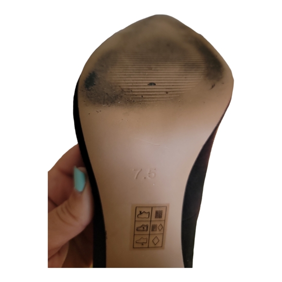 Asos Suede Pointed Toe Pumps Size 7.5 - Picture 5 of 6